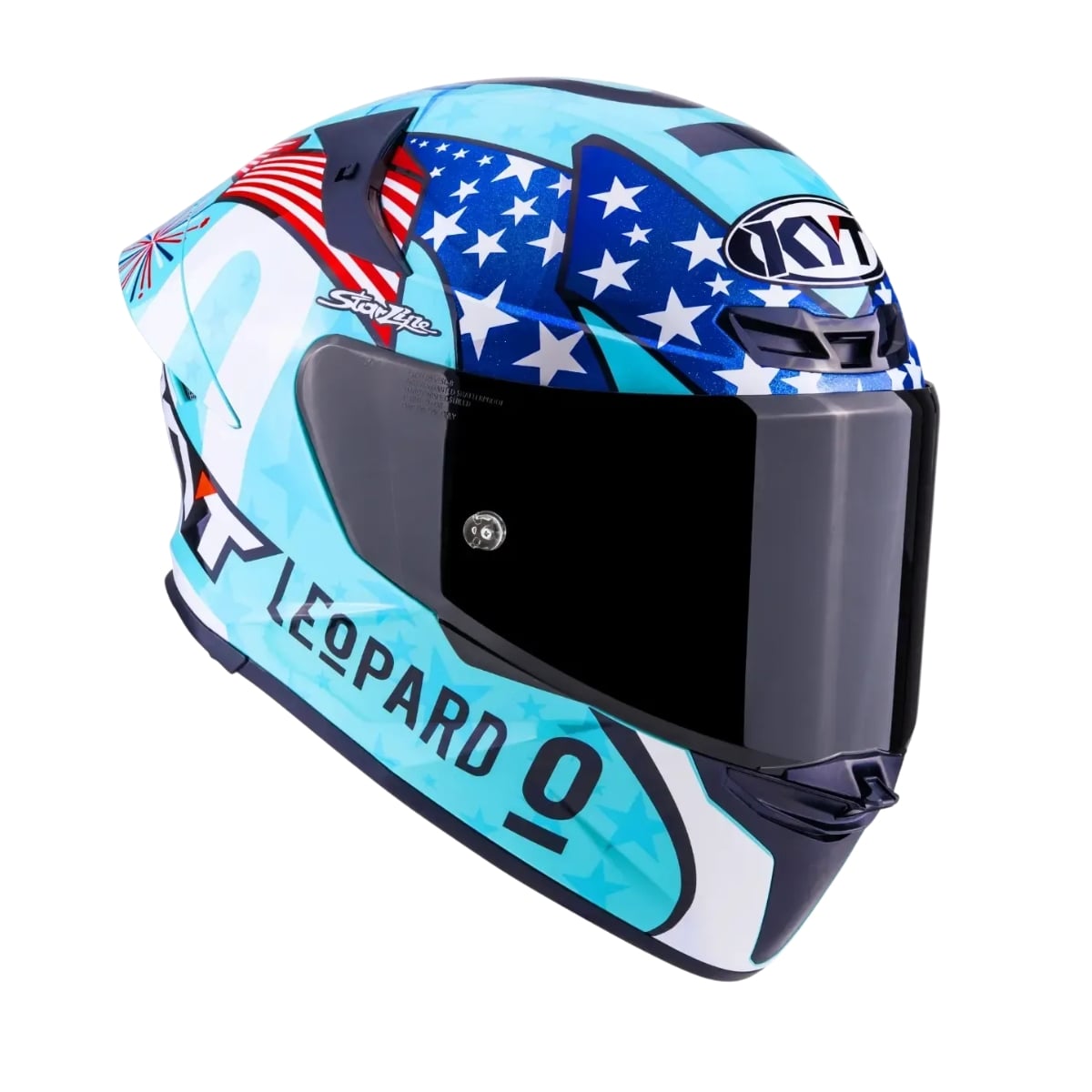 Capacete KYT TT-REVO Leopard Americas - imagem 3