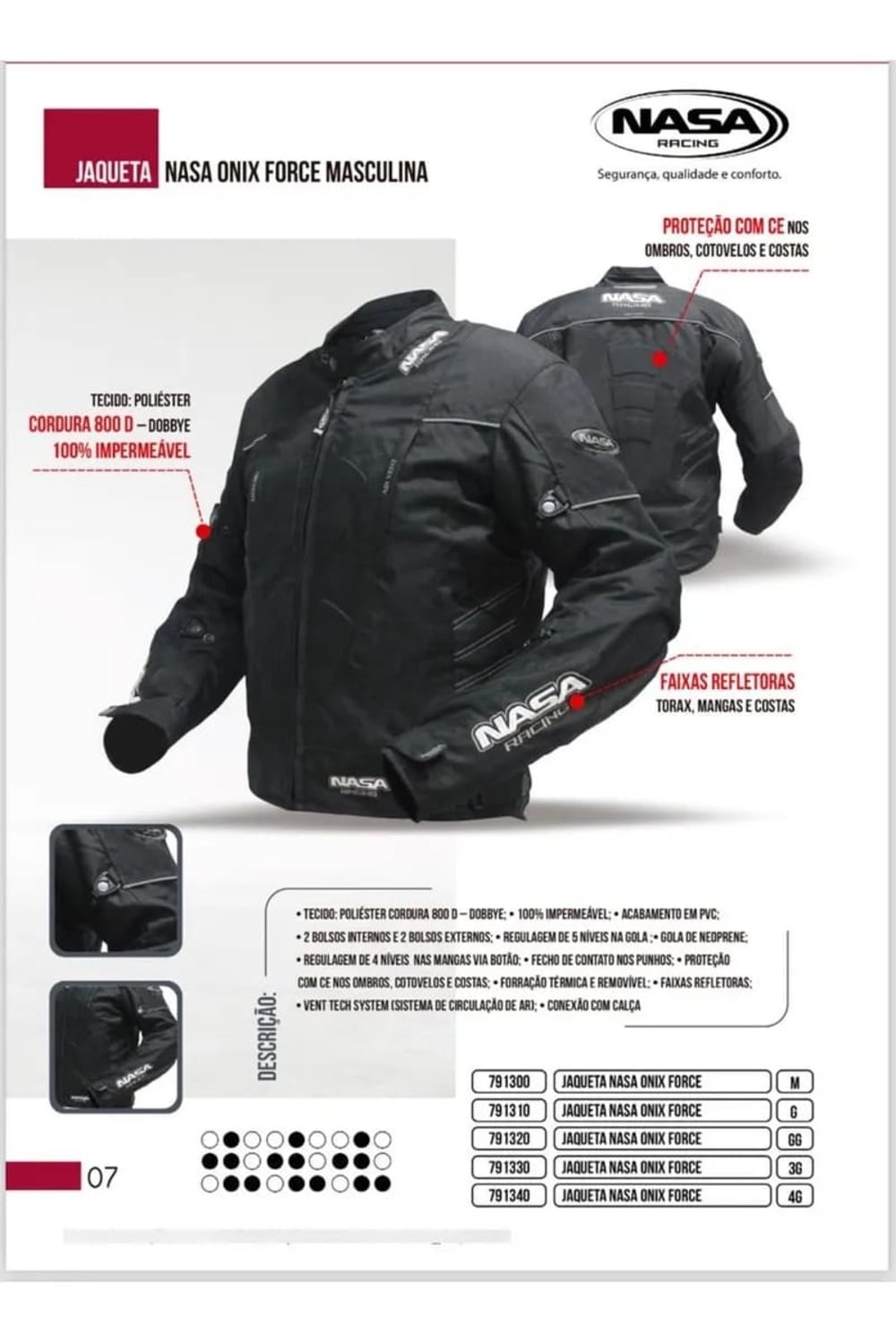 Jaqueta Nasa Onix Force - imagem 3