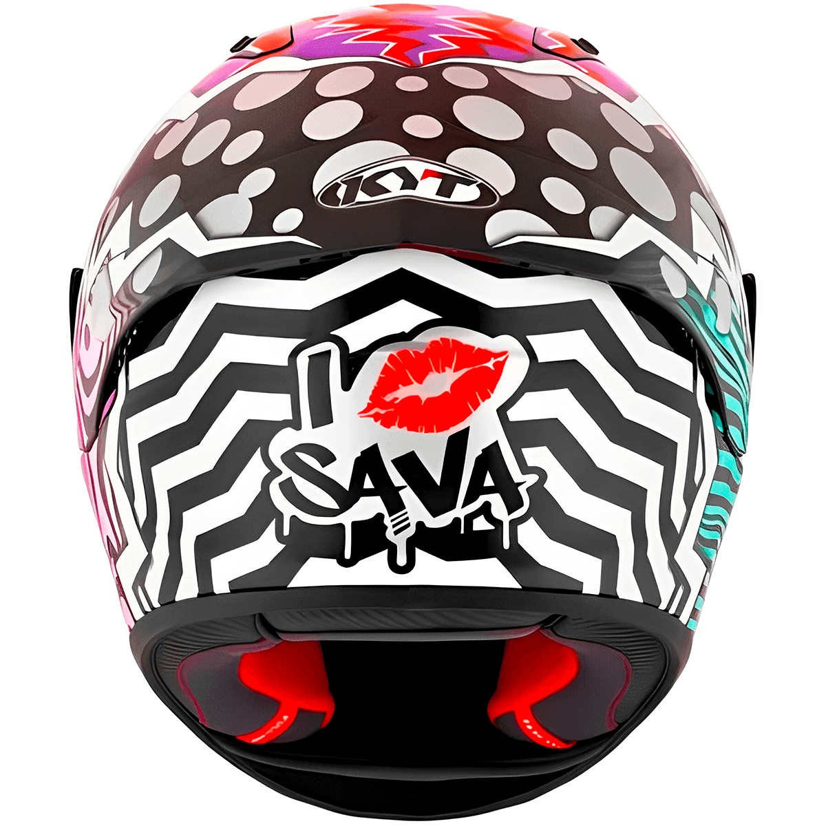 Capacete KYT NZ Race Savadori Replica - imagem 6