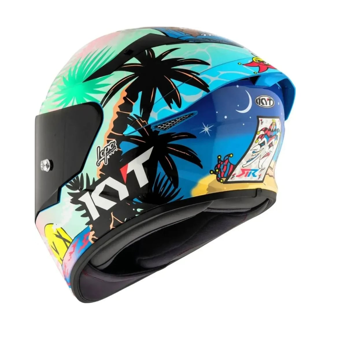 Capacete KYT TT-COURSE Riccardo Rossi Barcelona - imagem 5