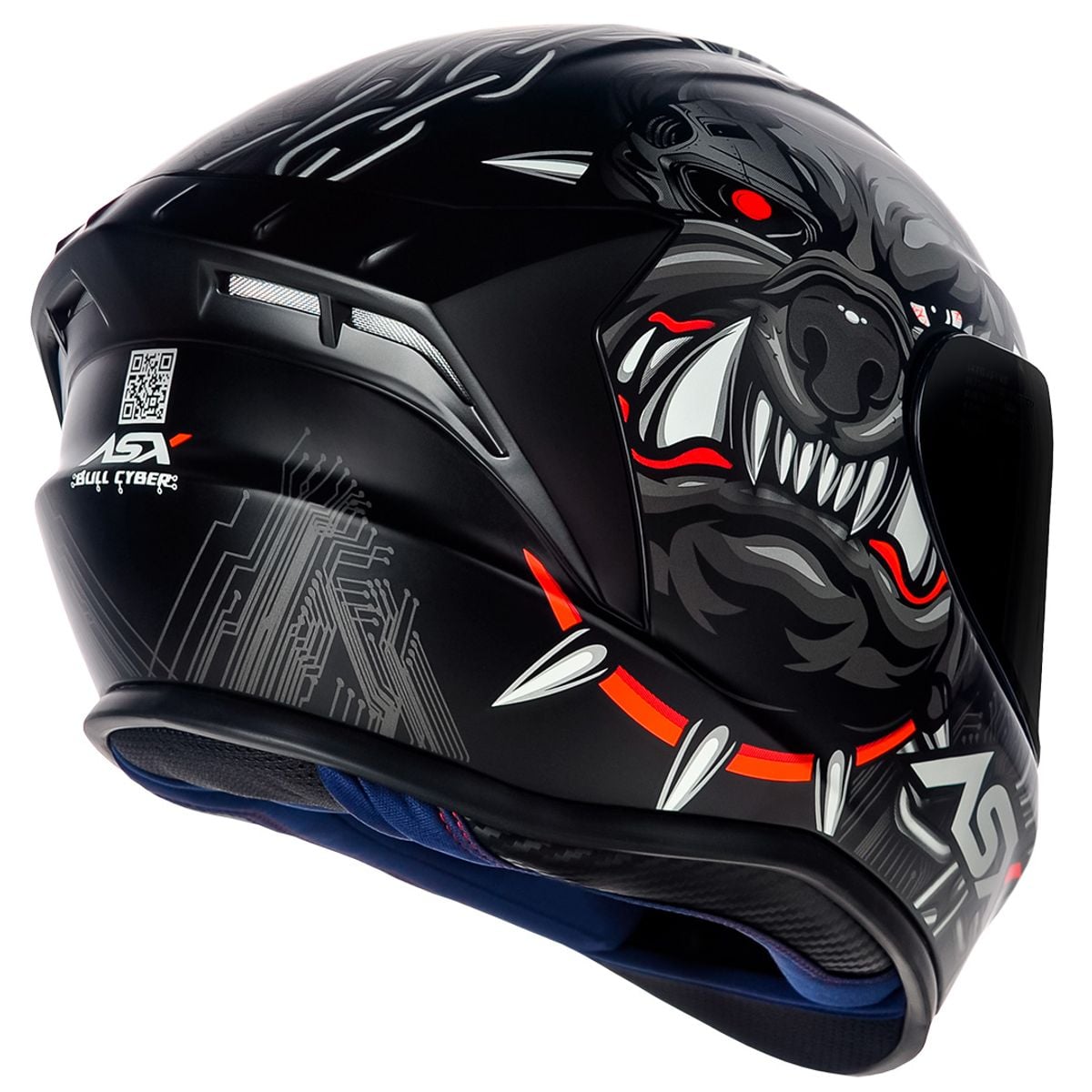 Capacete ASX Draken Bull Cyber - imagem 3
