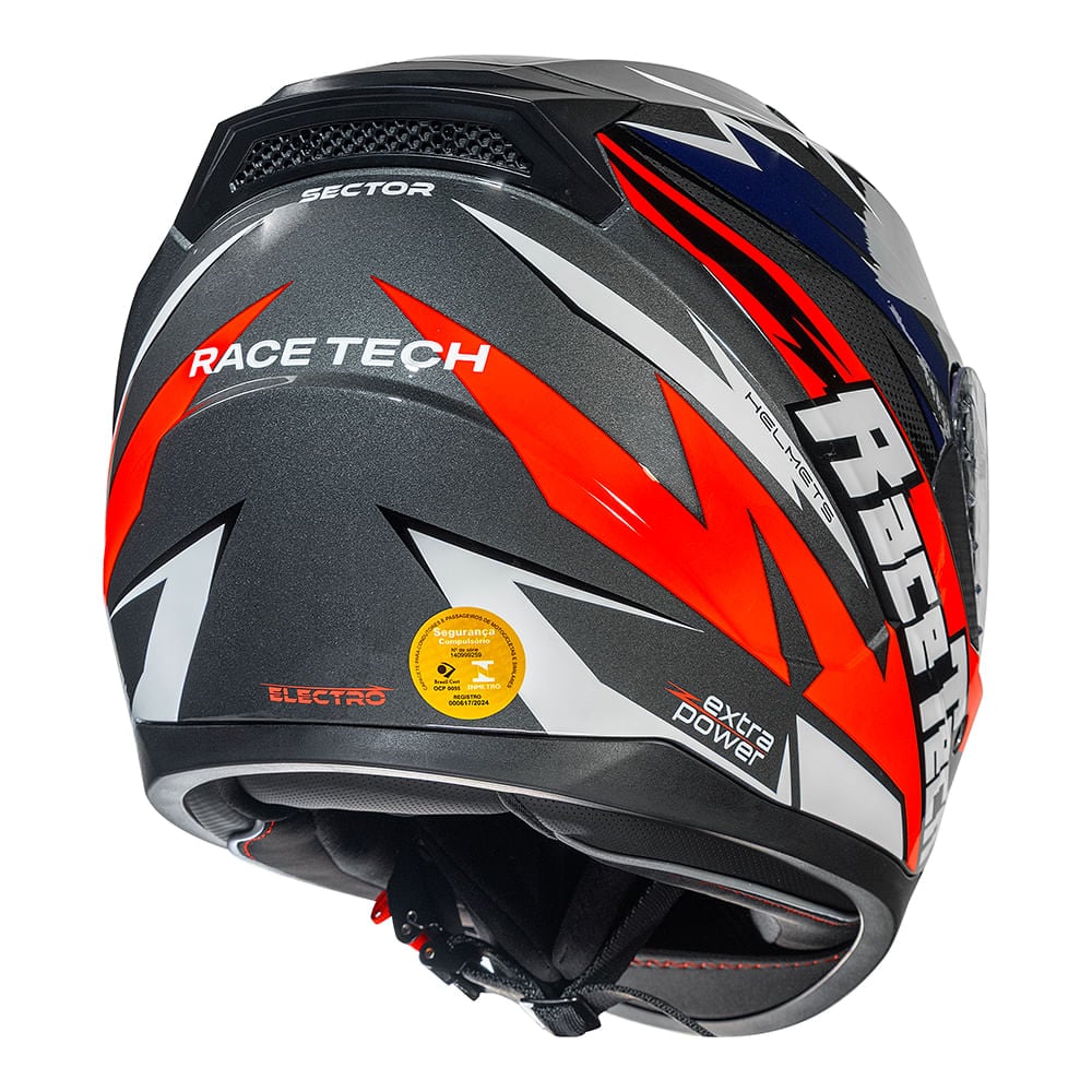 Capacete Race Tech Sector Electro - imagem 7