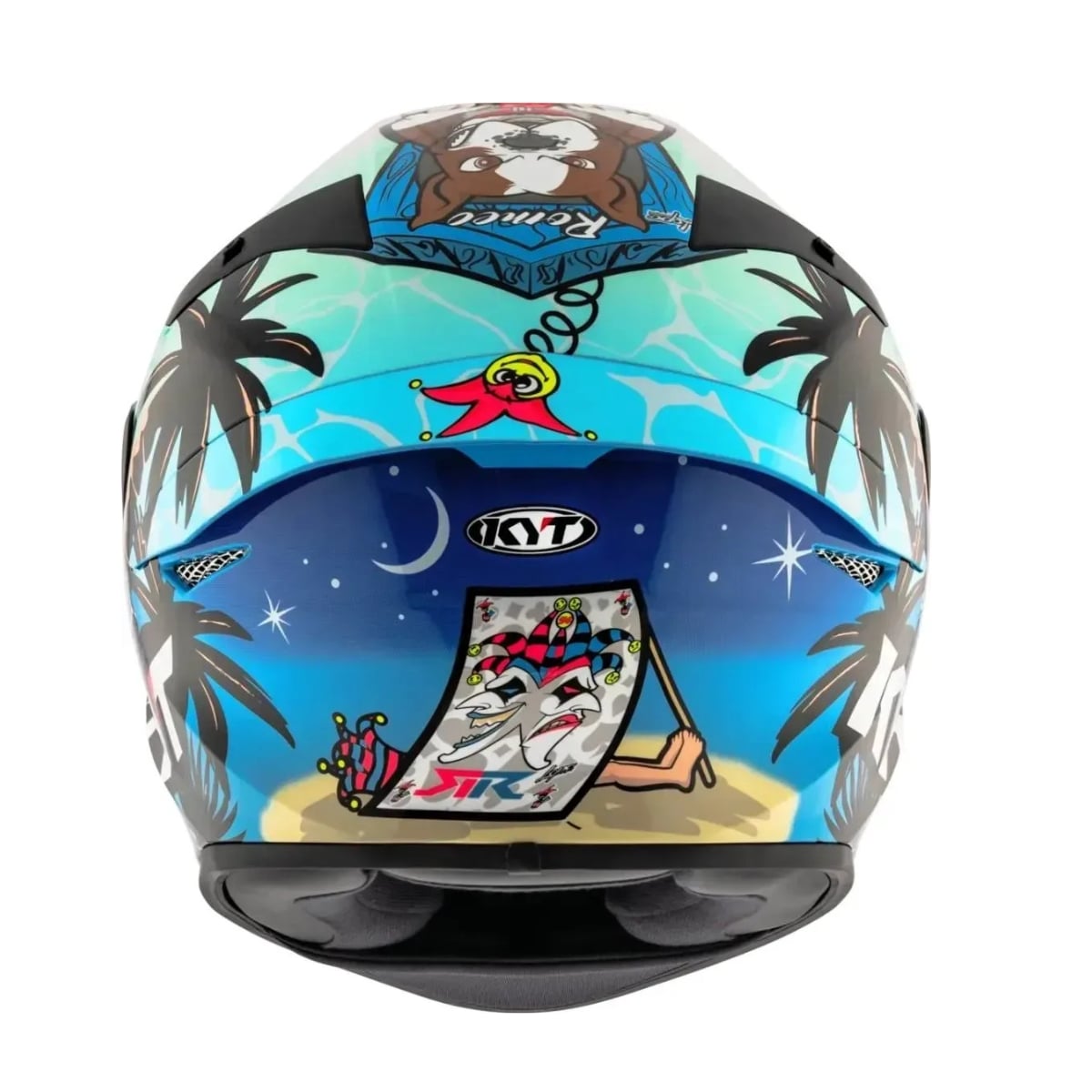 Capacete KYT TT-COURSE Riccardo Rossi Barcelona - imagem 4