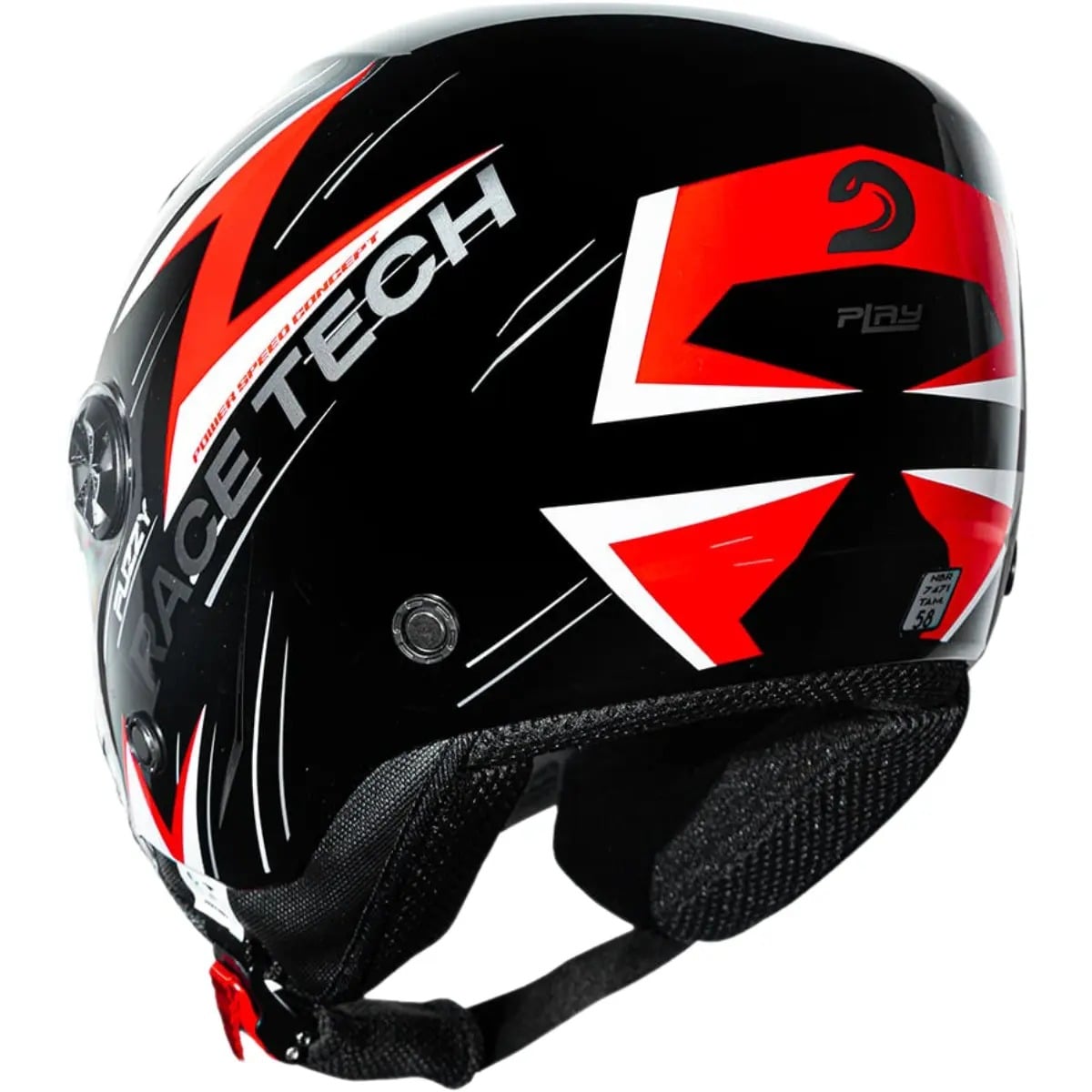 Capacete Race Tech Play Fuzzy - imagem 9