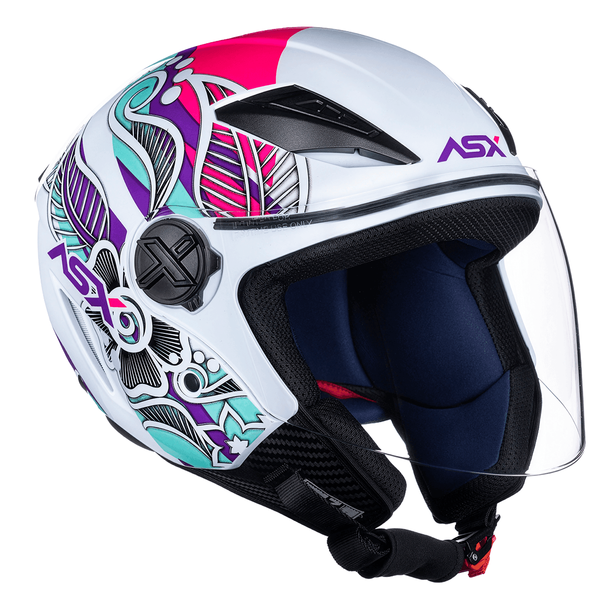 Capacete ASX City Air Flowers - imagem 6