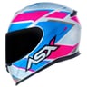 Branco/Rosa/Azul Brilhante