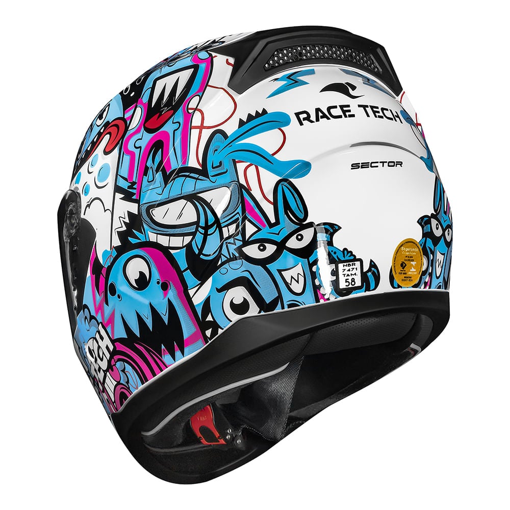 Capacete Race Tech Sector Monsters - imagem 9