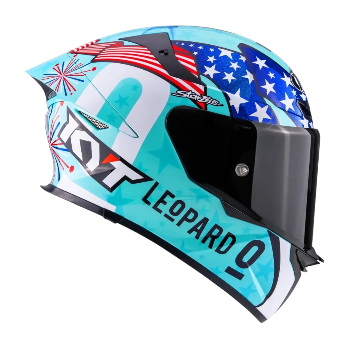Capacete KYT TT-REVO Leopard Americas - imagem 2