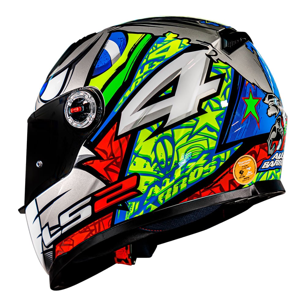 Capacete LS2 FF358 Classic Alex Barros Réplica - imagem 3