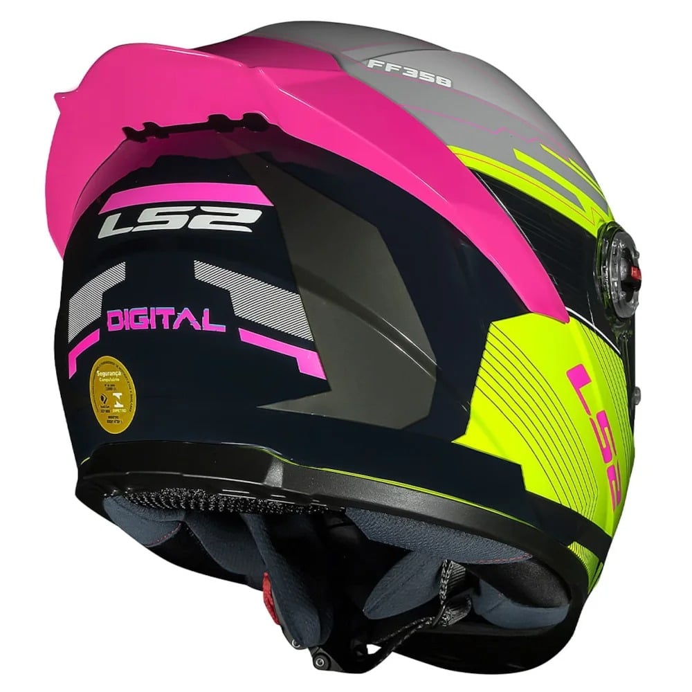 Capacete LS2 Classic S FF358 Digital - imagem 5