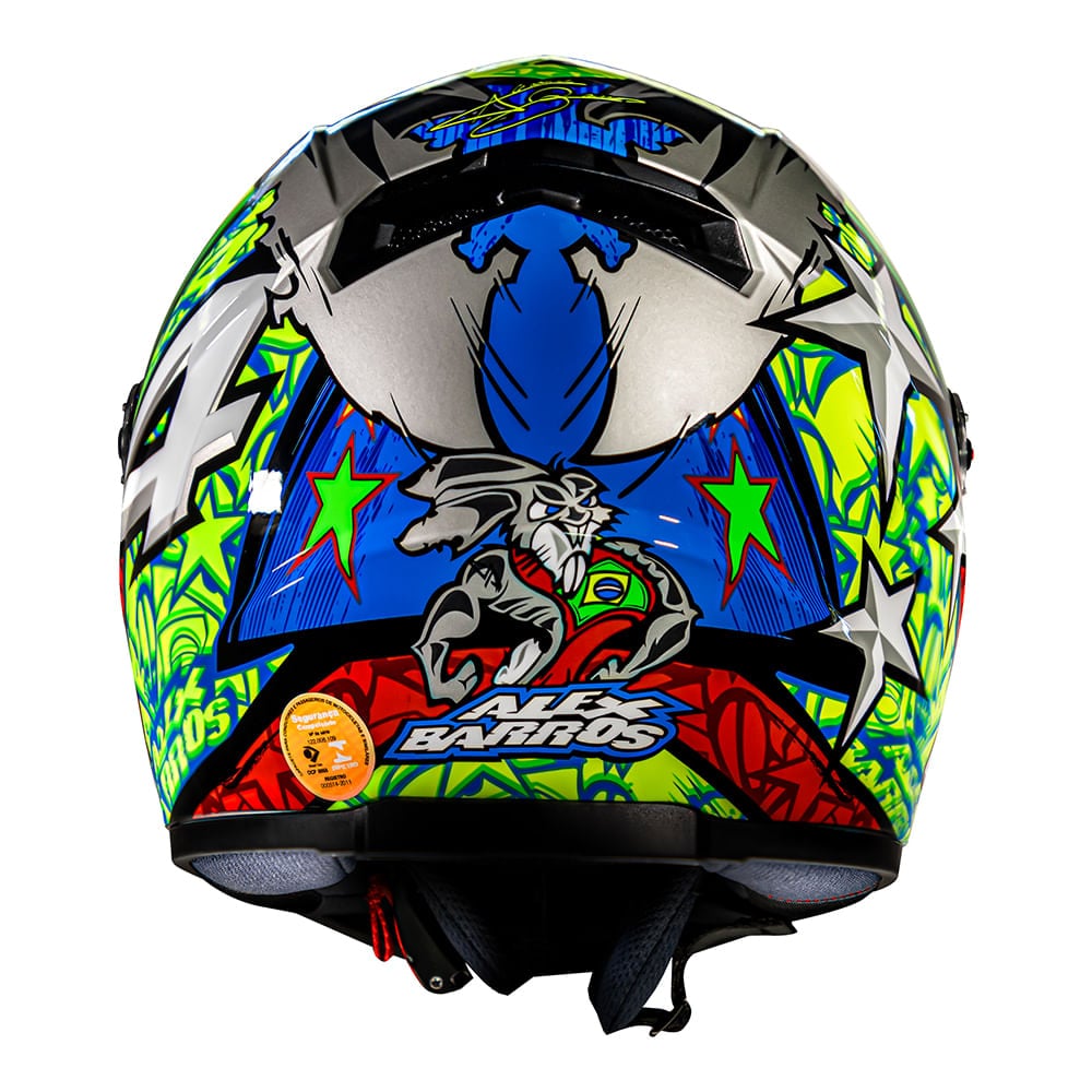 Capacete LS2 FF358 Classic Alex Barros Réplica - imagem 5