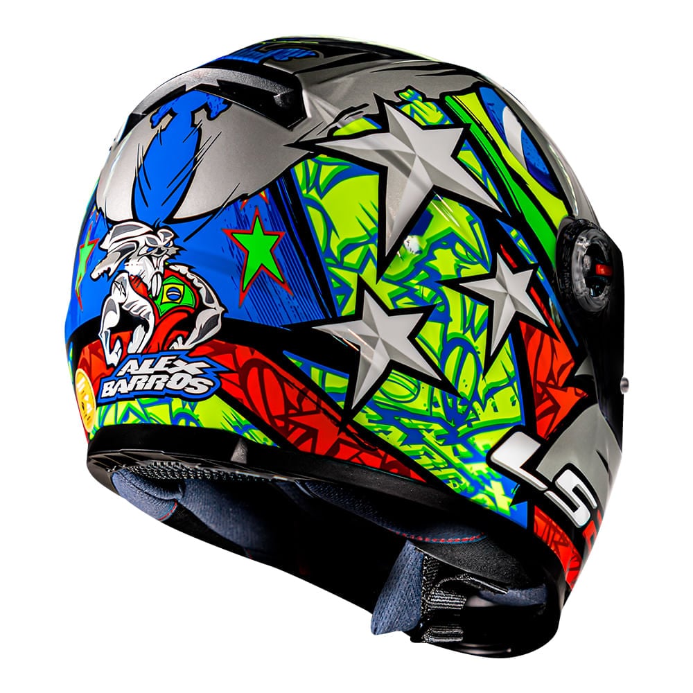 Capacete LS2 FF358 Classic Alex Barros Réplica - imagem 4