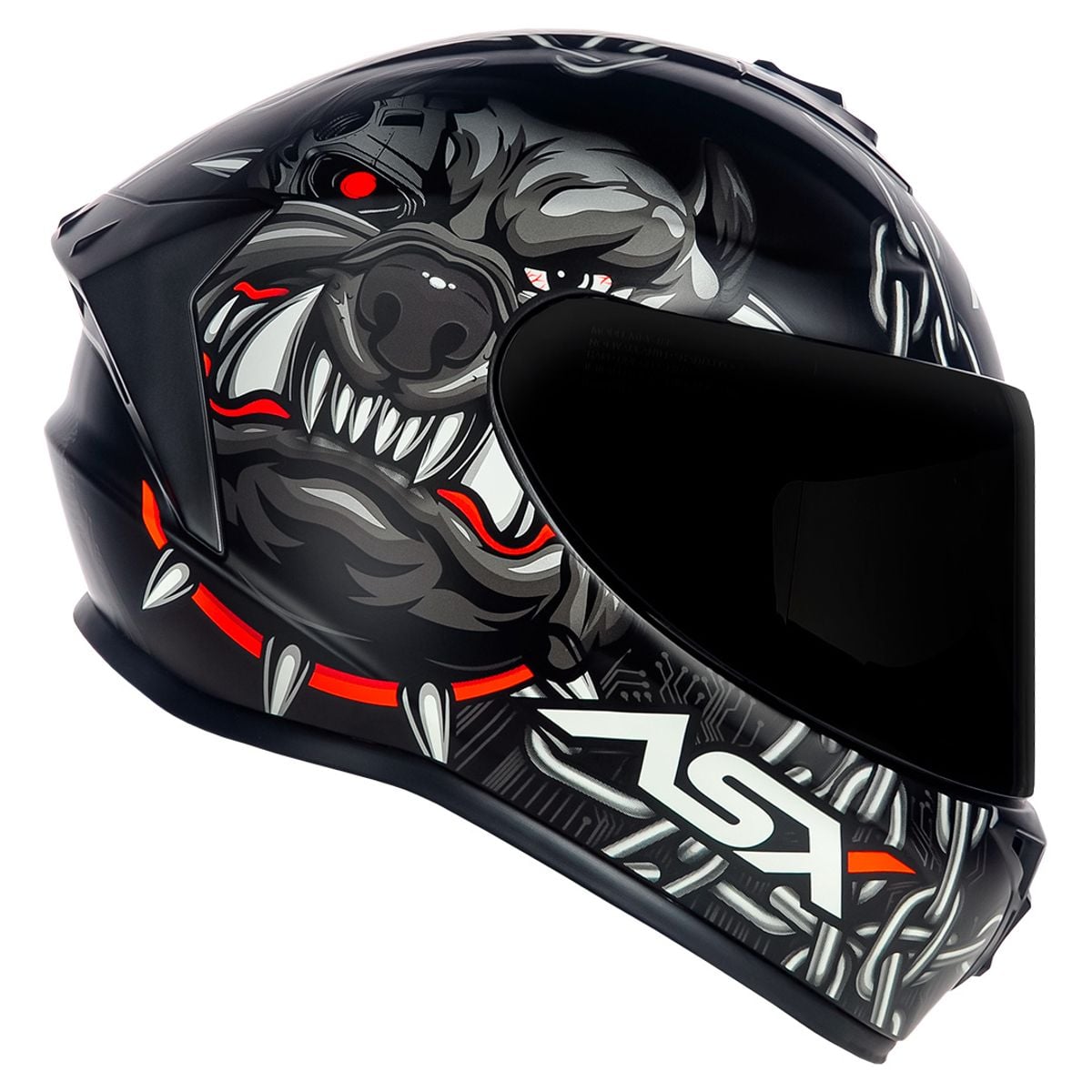 Capacete ASX Draken Bull Cyber - imagem 6