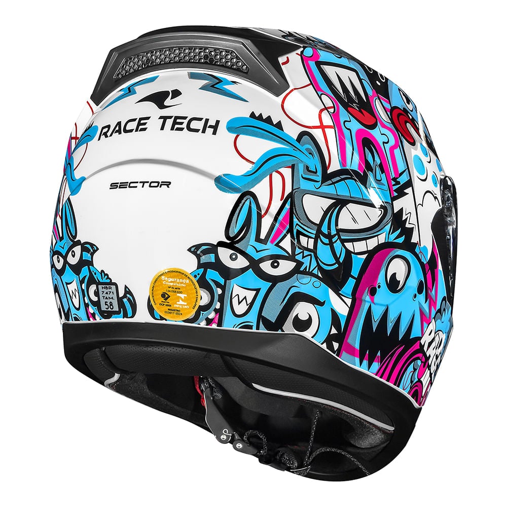 Capacete Race Tech Sector Monsters - imagem 3