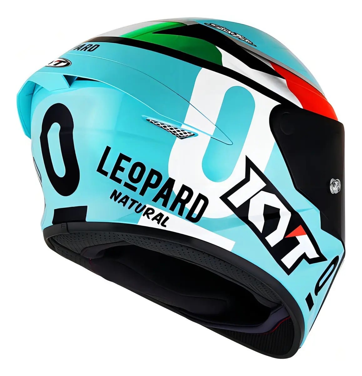 Capacete KYT TT-Course Dennis Foggia Leopard Tricolore - imagem 5