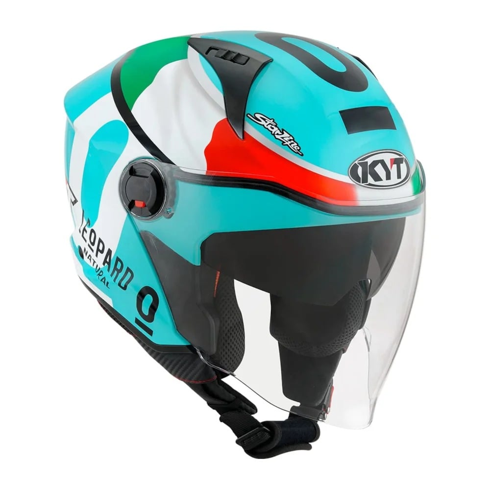 Capacete KYT D-CITY Dennis Foggia Leopard Replica - imagem 2