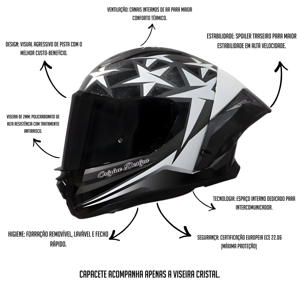 Capacete Origine Pista Star