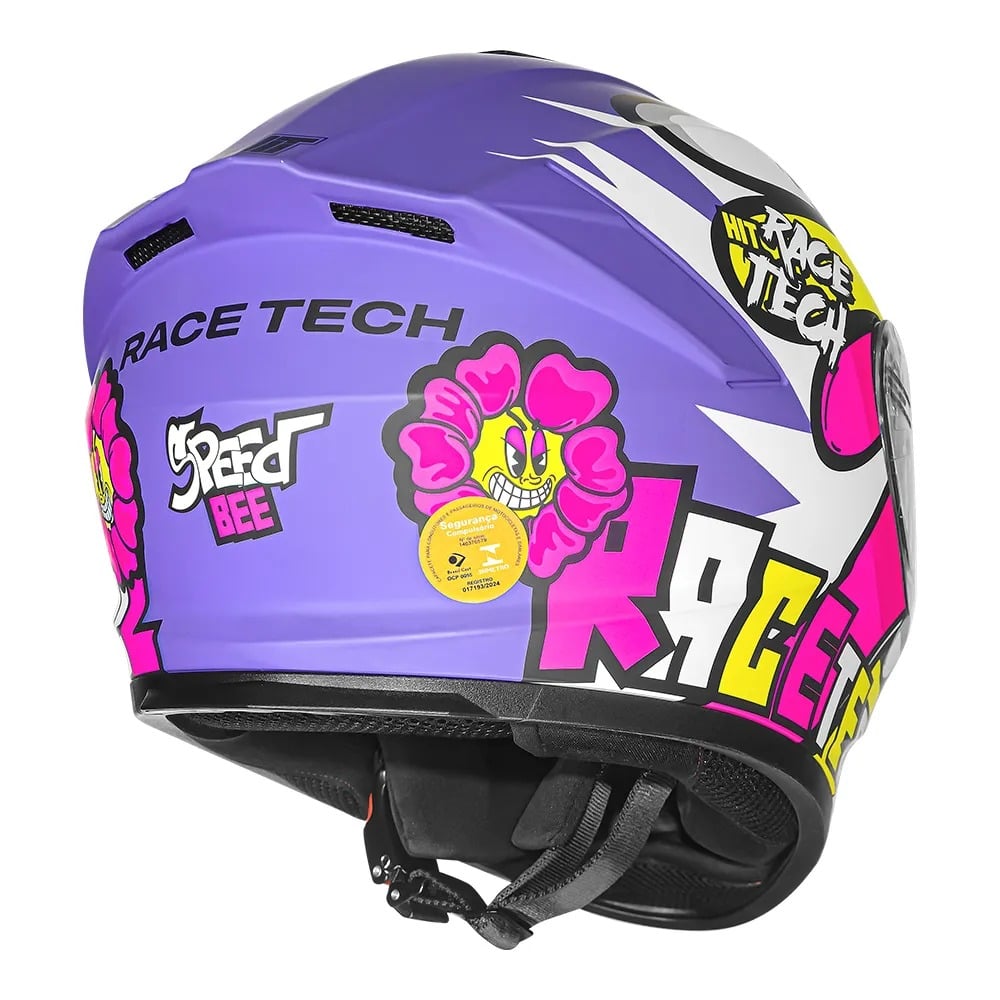 Capacete Race Tech Hit Speedbee - imagem 8