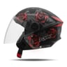 Preto/Vermelho Brilhante