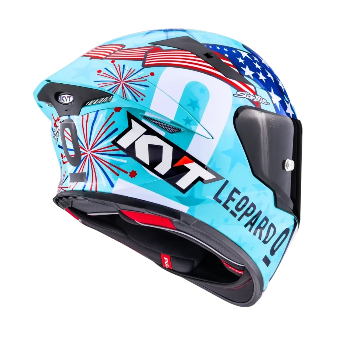 Capacete KYT TT-REVO Leopard Americas - imagem 6