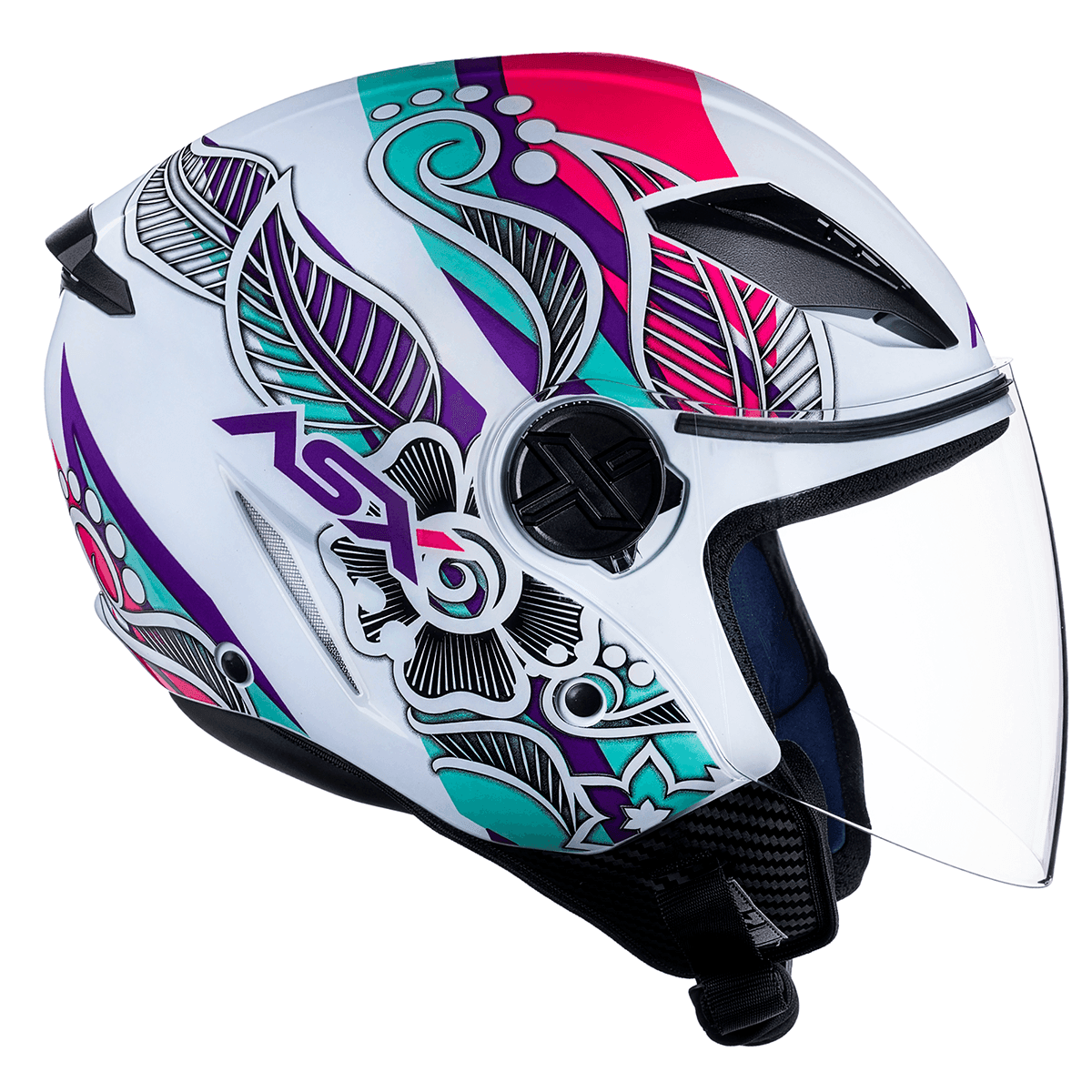 Capacete ASX City Air Flowers - imagem 8