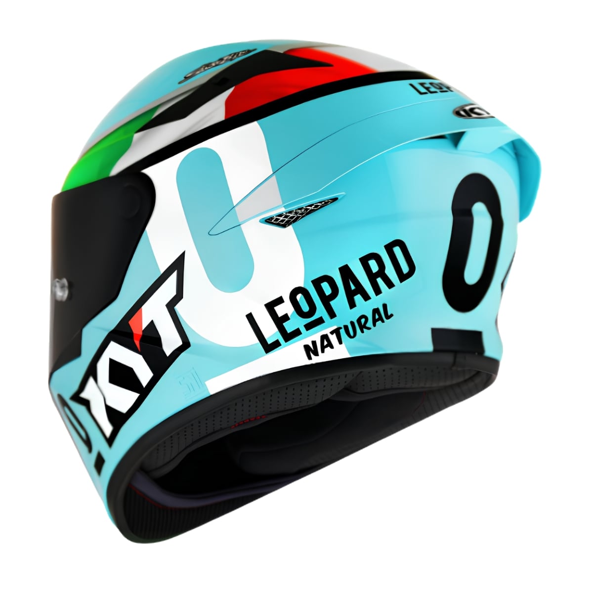 Capacete KYT TT-Course Dennis Foggia Leopard Tricolore - imagem 4