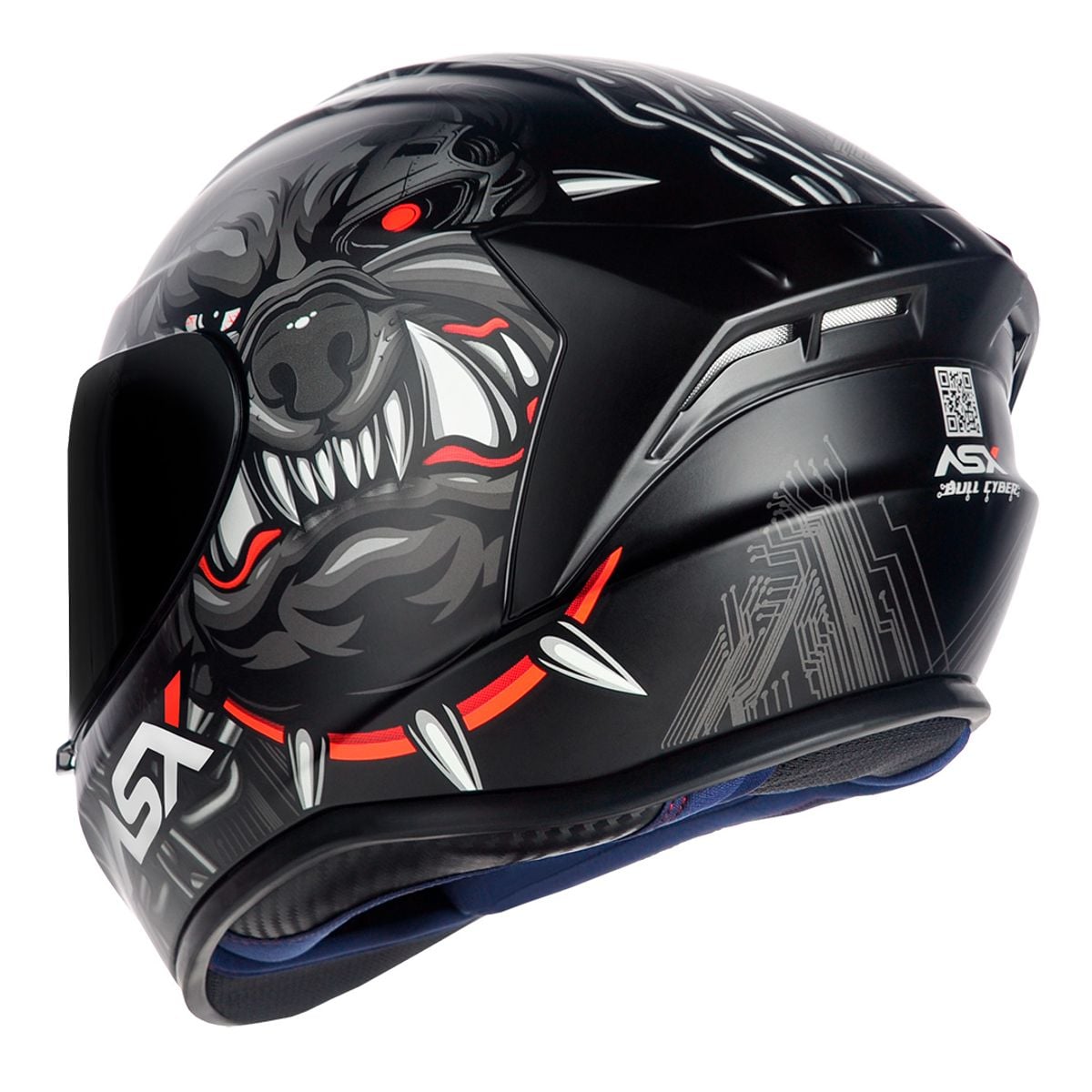 Capacete ASX Draken Bull Cyber - imagem 4