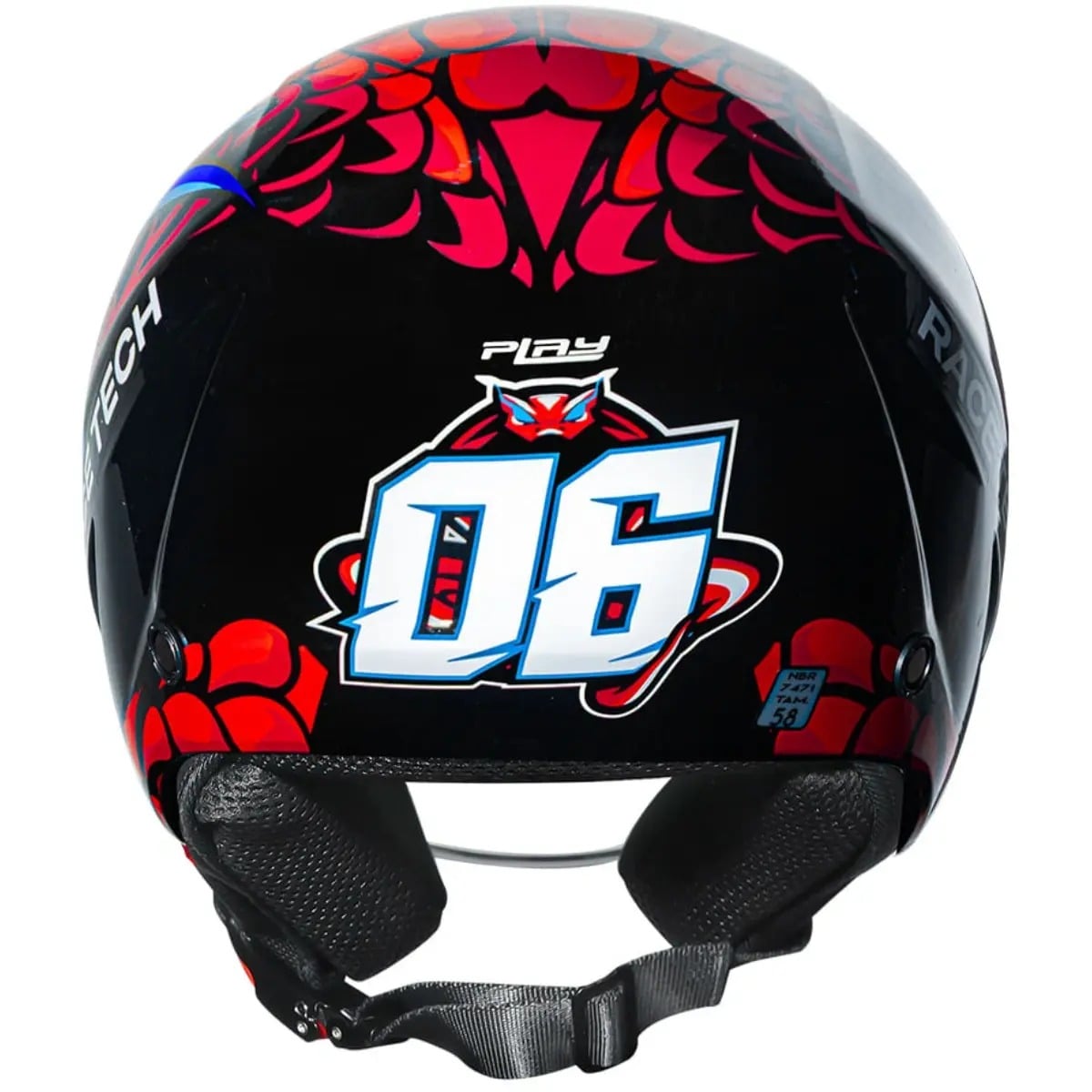 Capacete Race Tech Play Snake - imagem 9