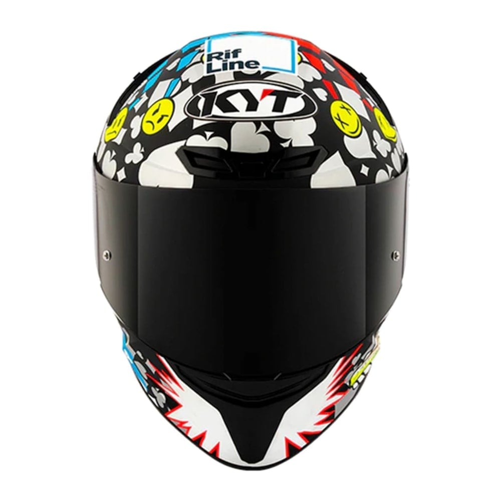 Capacete KYT TT-Course Riccardo Rossi Réplica 2022 - imagem 2