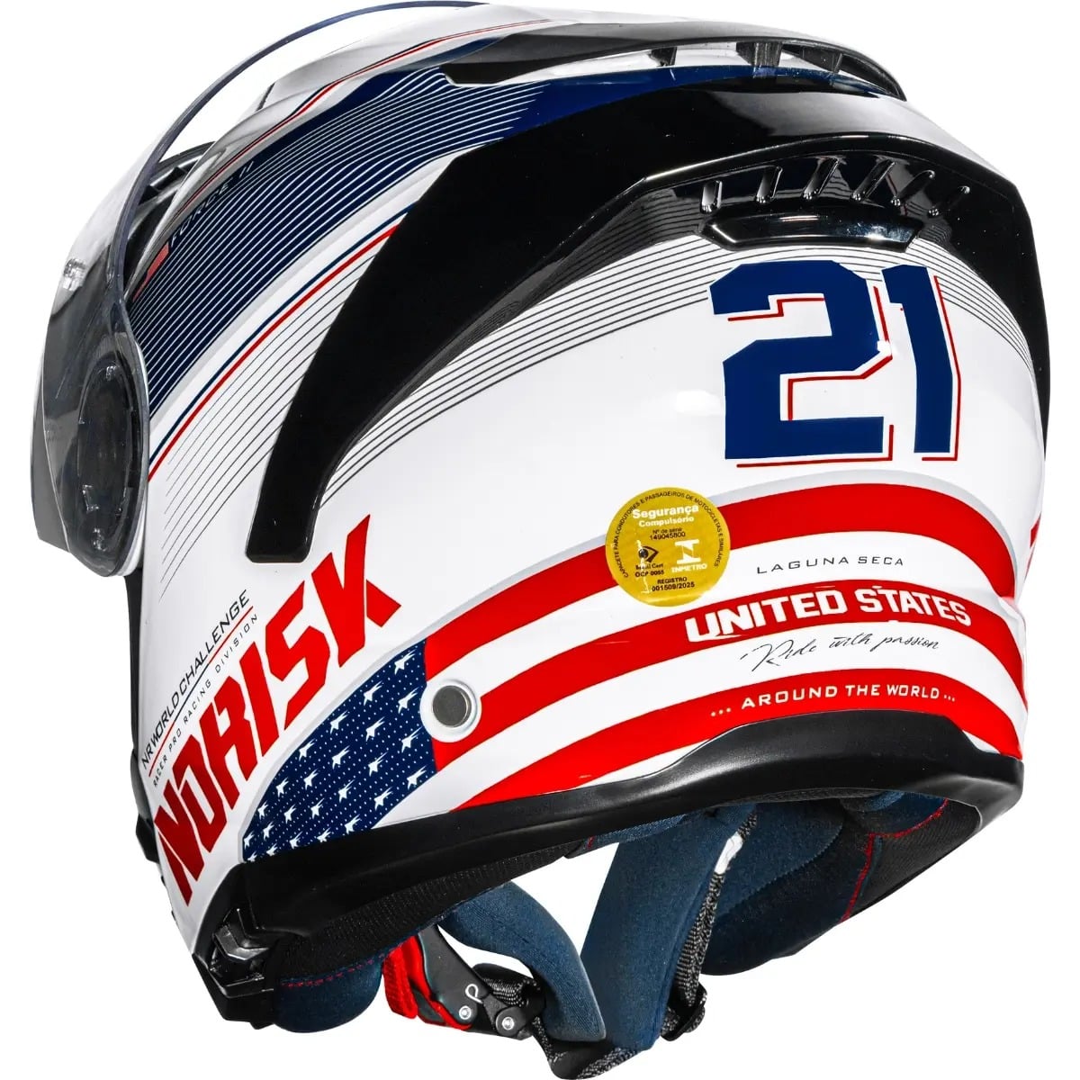 Capacete Norisk Force 2 Grand Prix Usa - imagem 9