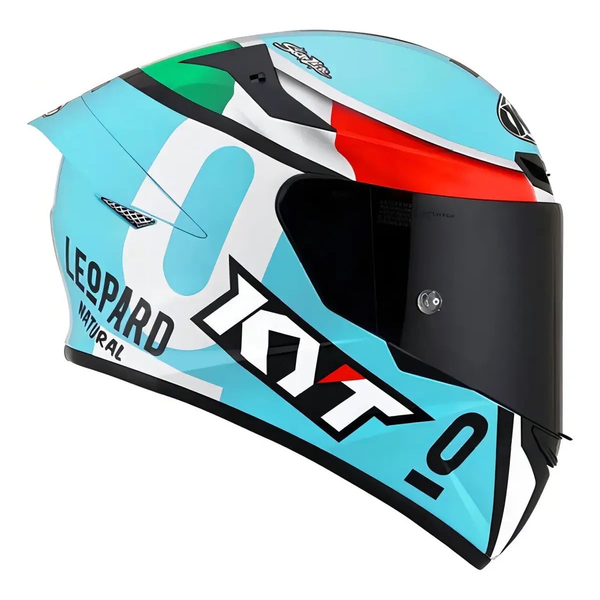 Capacete KYT TT-Course Dennis Foggia Leopard Tricolore